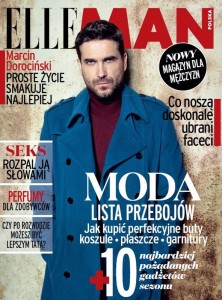 Na okładkę pierwszego polskiego numeru Elle Man zaproszony został aktor Marcin Dorocińsk, który dla wielu jest nowym symbolem męskości.