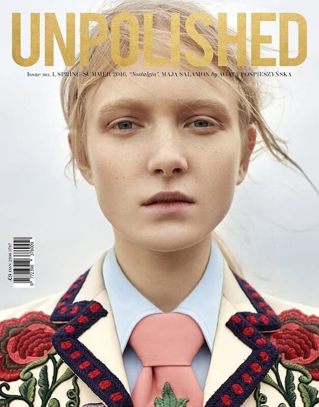 Maja Salamon na okładce Unpolished Magazine SS2016 w obiektywie Agaty Pospieszyńskiej