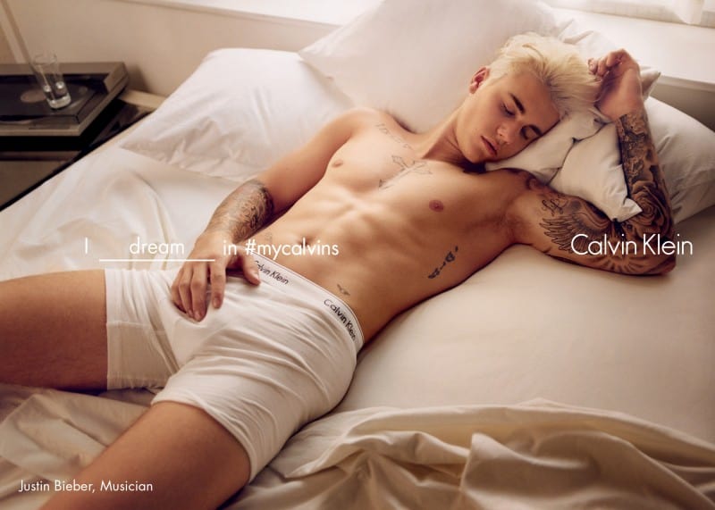 I dream in #mycalvins / Justin Bieber in Calvin Klein Spring 2016 Global Advertising Campaign