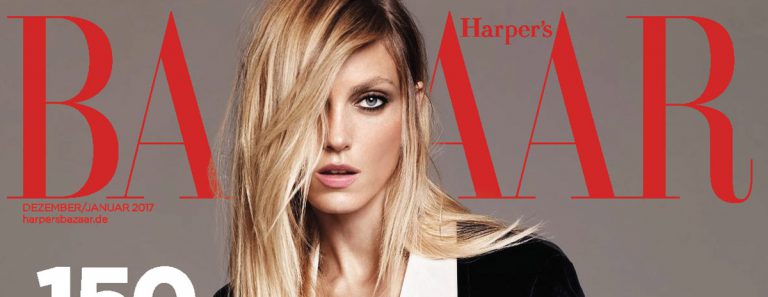 Anja Rubik na okładce grudniowego Harpers Bazaar Germany Anja Rubik na okładce grudniowego Harpers Bazaar Germany